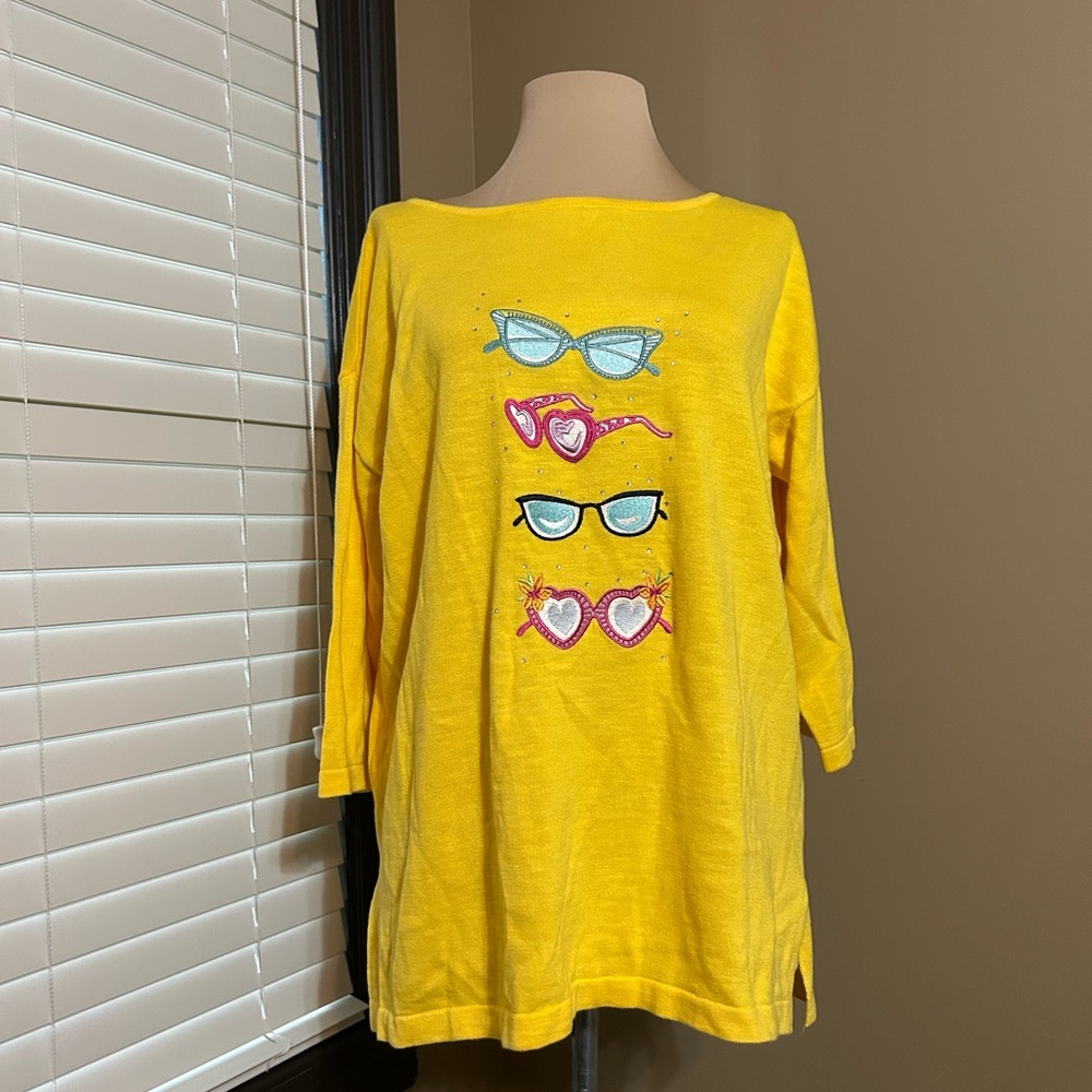 Yellow 4 Pair Sunglasses Top